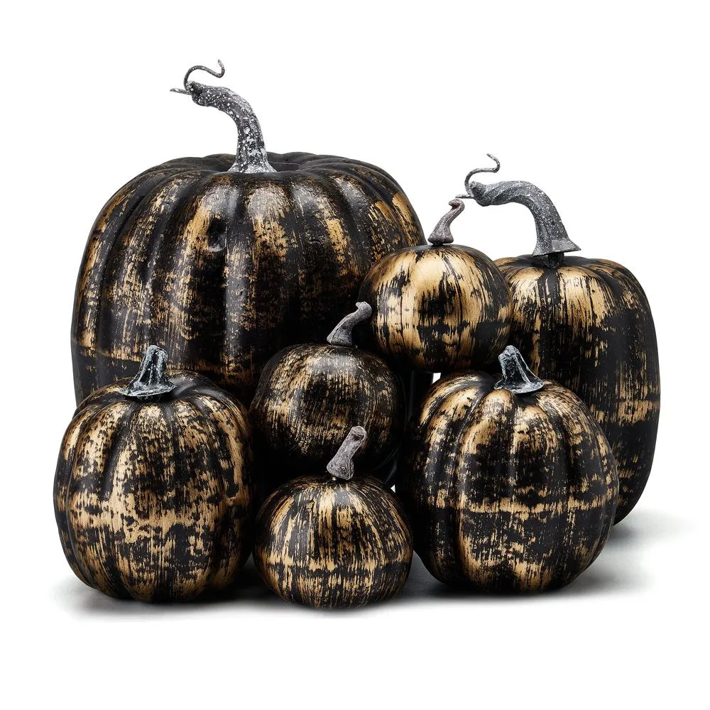 7Pcs Thanksgiving Artificial Pumpkin Home Decoration Sets, Artificial Vegetables Pumpkin for Fall Halloween Home Decor