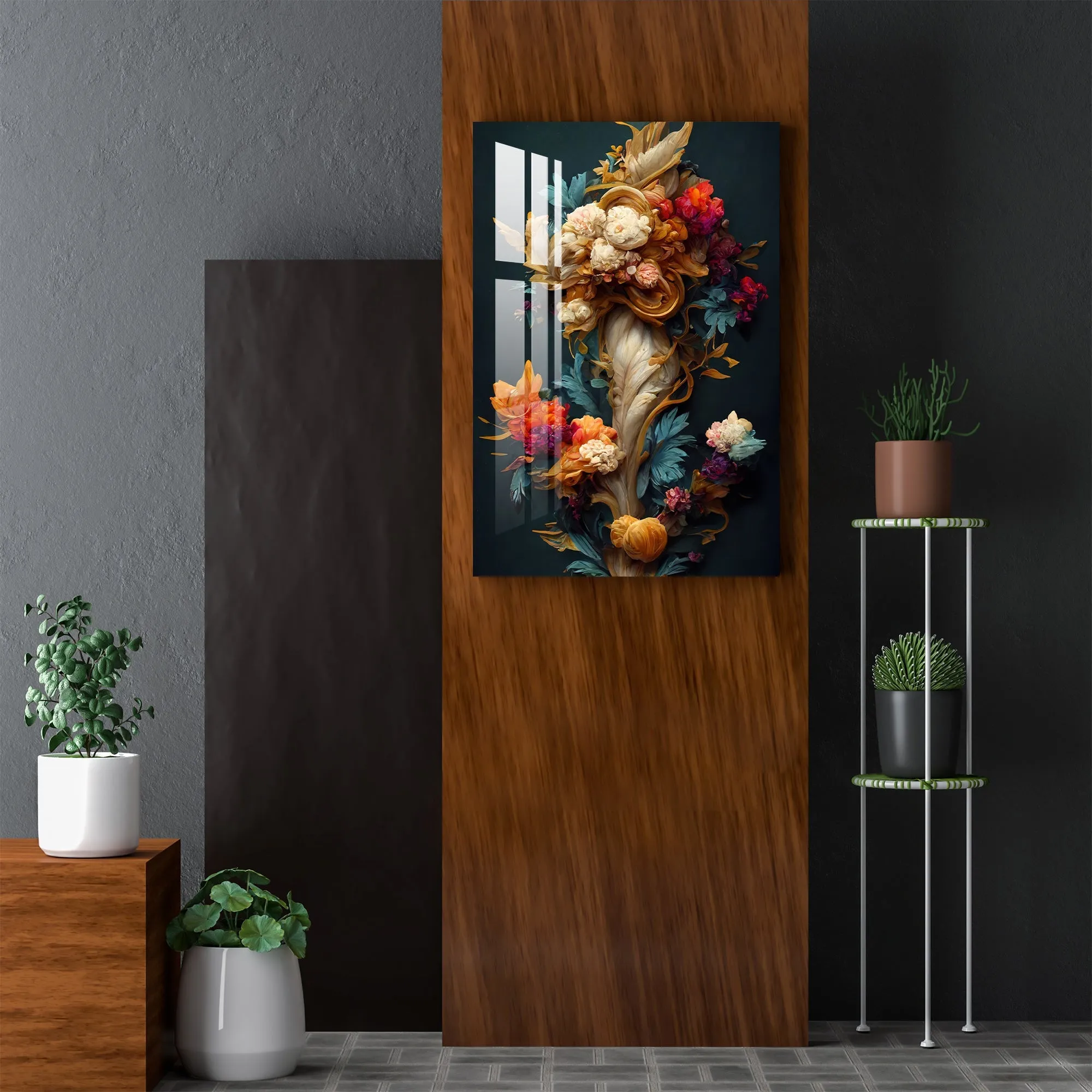 Alluring Colorful Flower Bouquet Acrylic Wall Art - 29.5X20 inches / 5MM