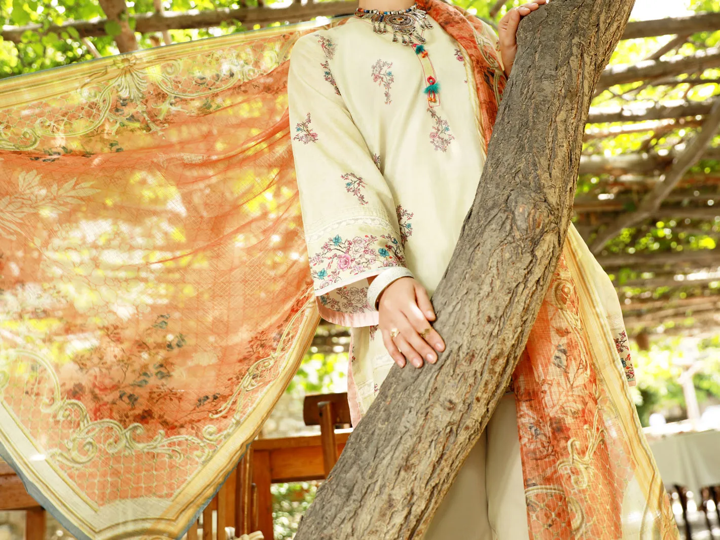 Beige Lawn 3 Piece Unstitched - ALP-3PS-1380