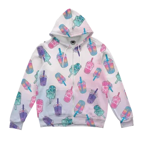 Boba Tea Zip Up Hoodie