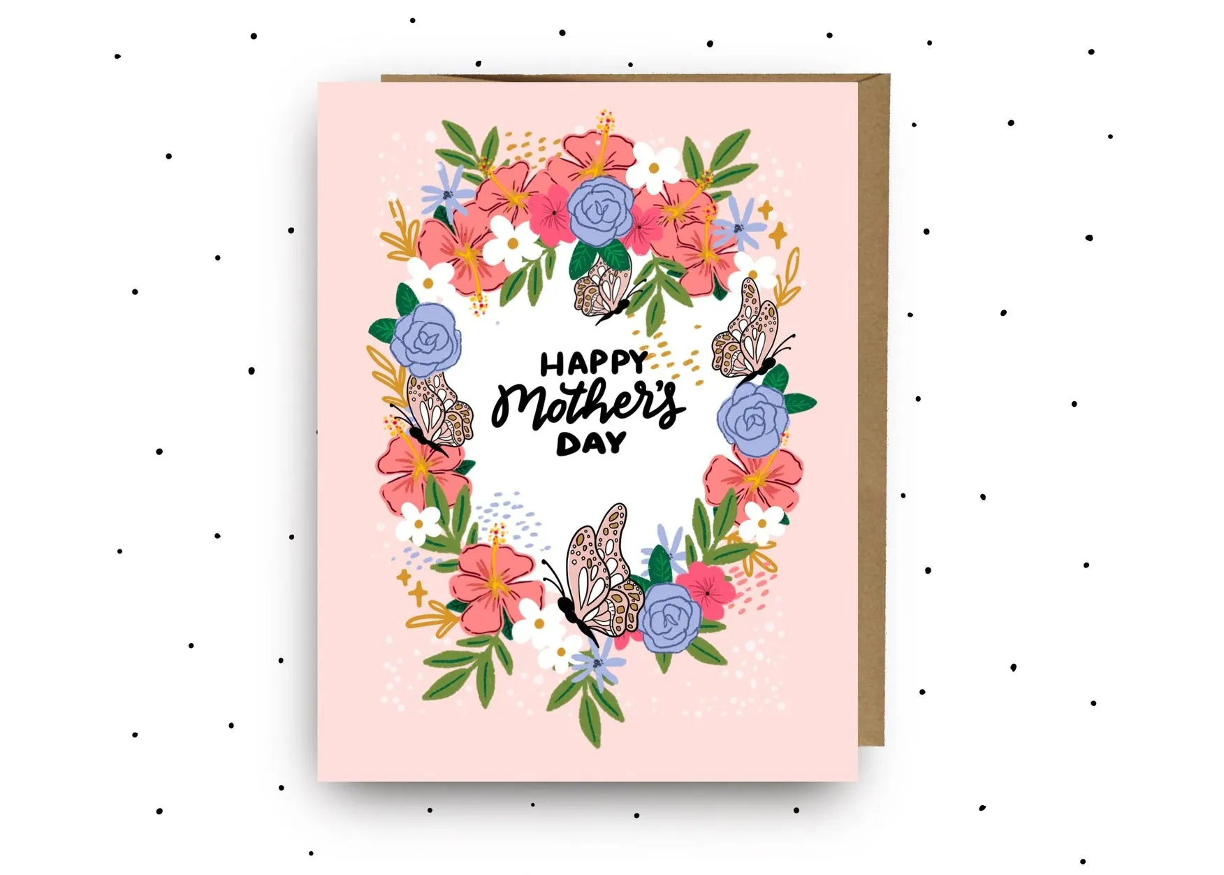 Butterfly Floral Happy Mother's Day Card