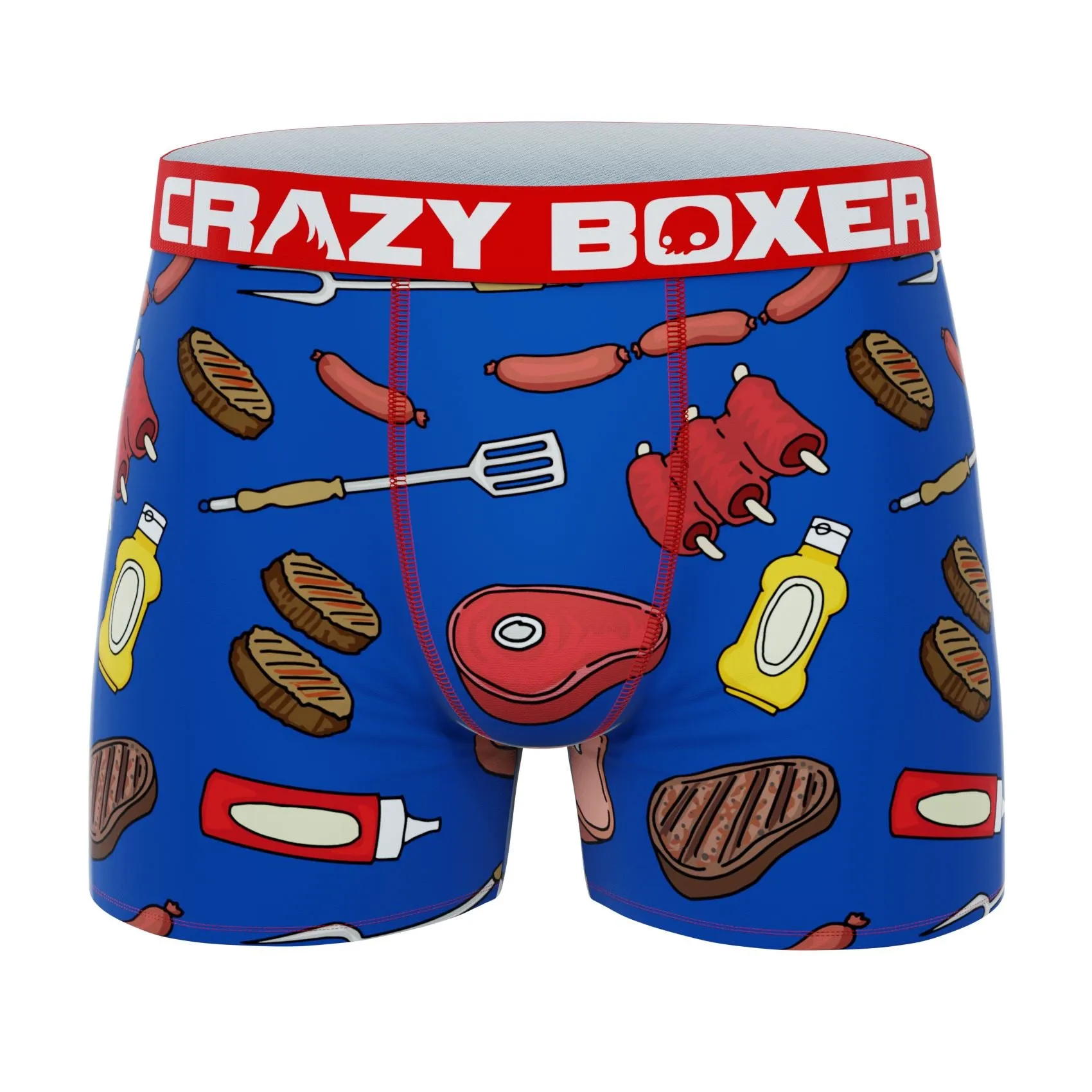 CRAZYBOXER BBQ Men's Boxer Briefs (Pack 2)