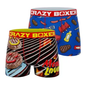 CRAZYBOXER BBQ Men's Boxer Briefs (Pack 2)