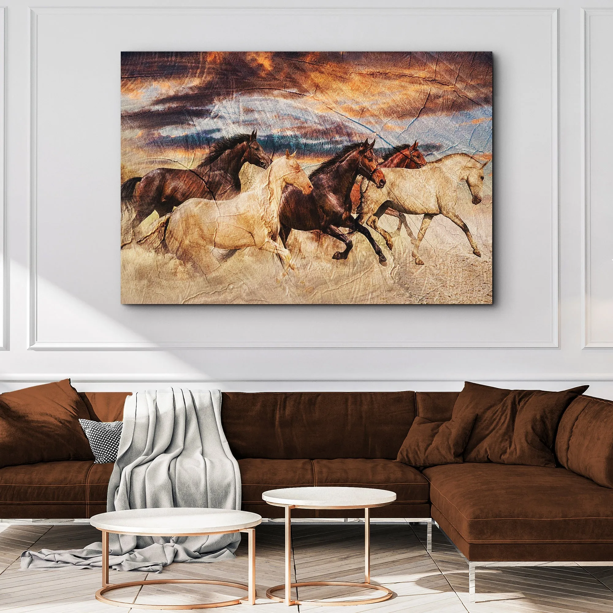 Galloping Horses Canvas Wall Art