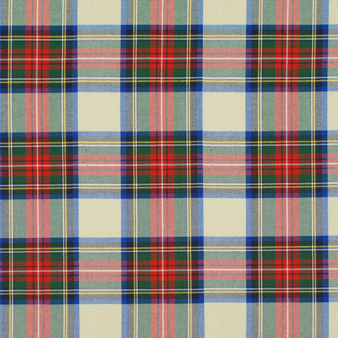 Gathered Bedskirt in Stewart Dress Multi Tartan Plaid