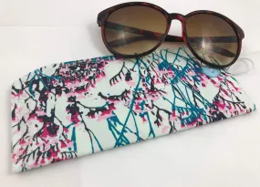 Light Blue Sun Glasses Sleeve, Eyeglasses Pouch, Soft Padded Reading Glasses Case