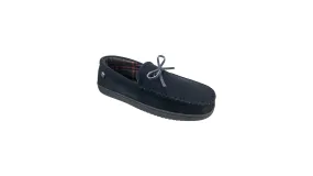 Microsuede Boater Moccasin Slippers