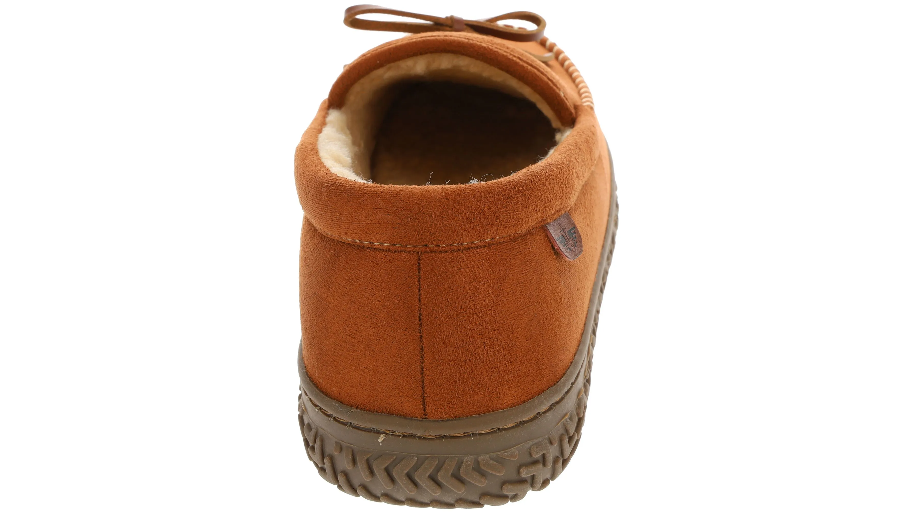 Rugged Microsuede Boater Moccasin Slippers