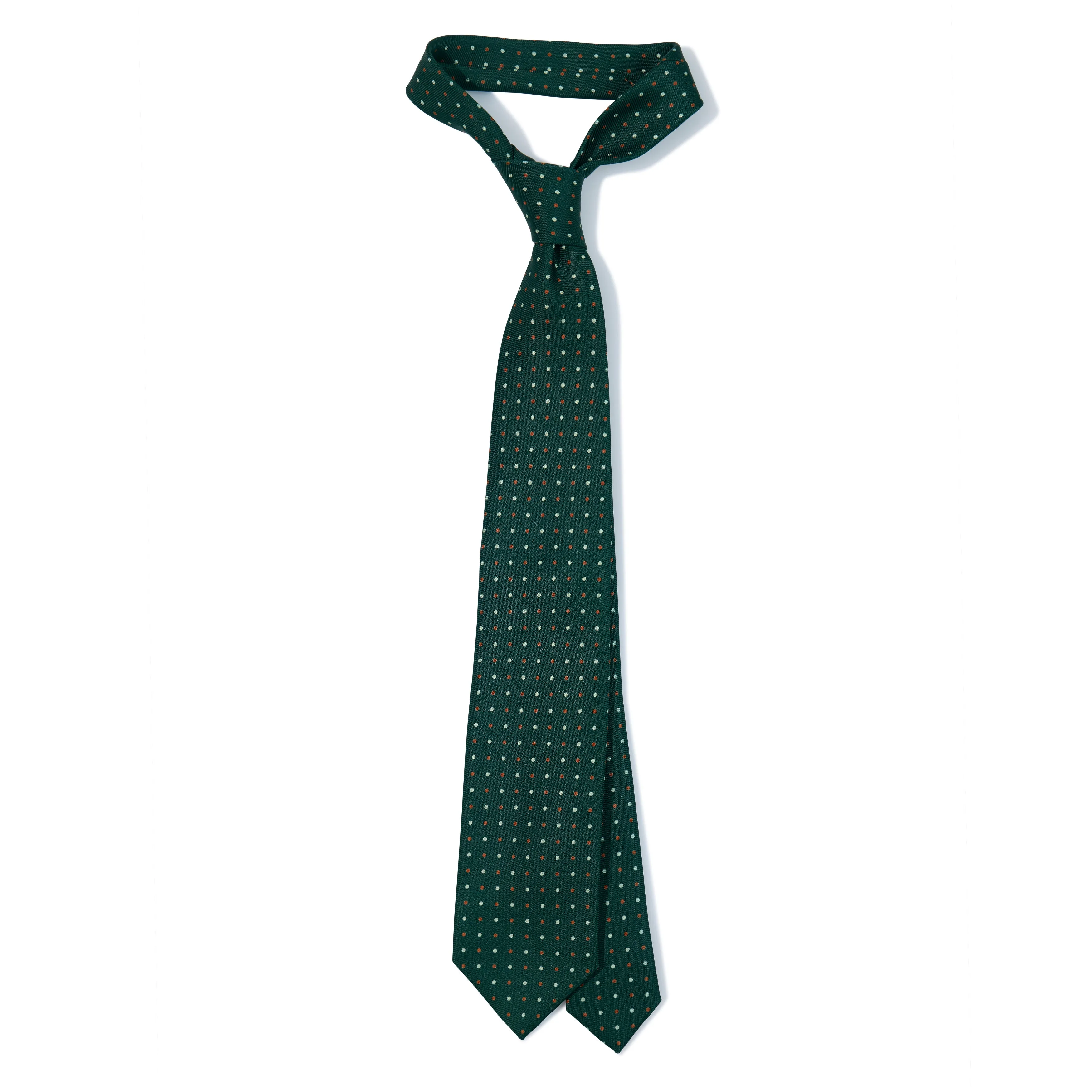 Silk Mini Multi Dot Tipped Tie