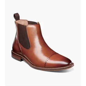 Stacy Adams Maury Cap Toe Chelsea Boot Cognac 25492-221