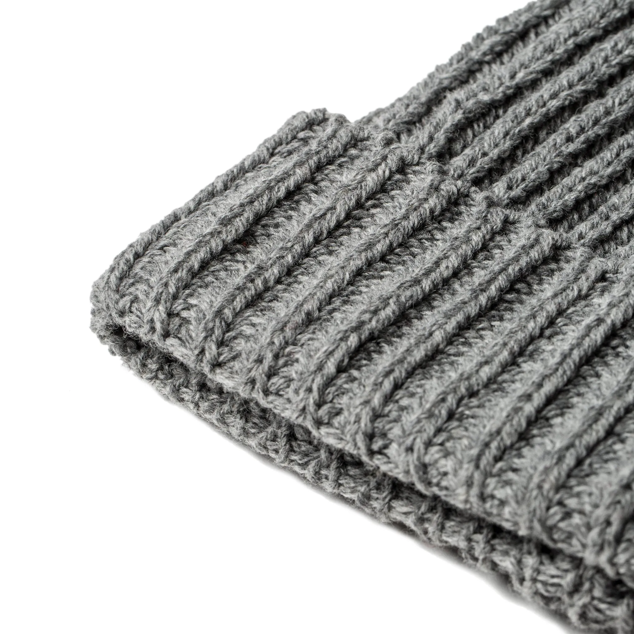 The Beanie in Grey Melange Merino