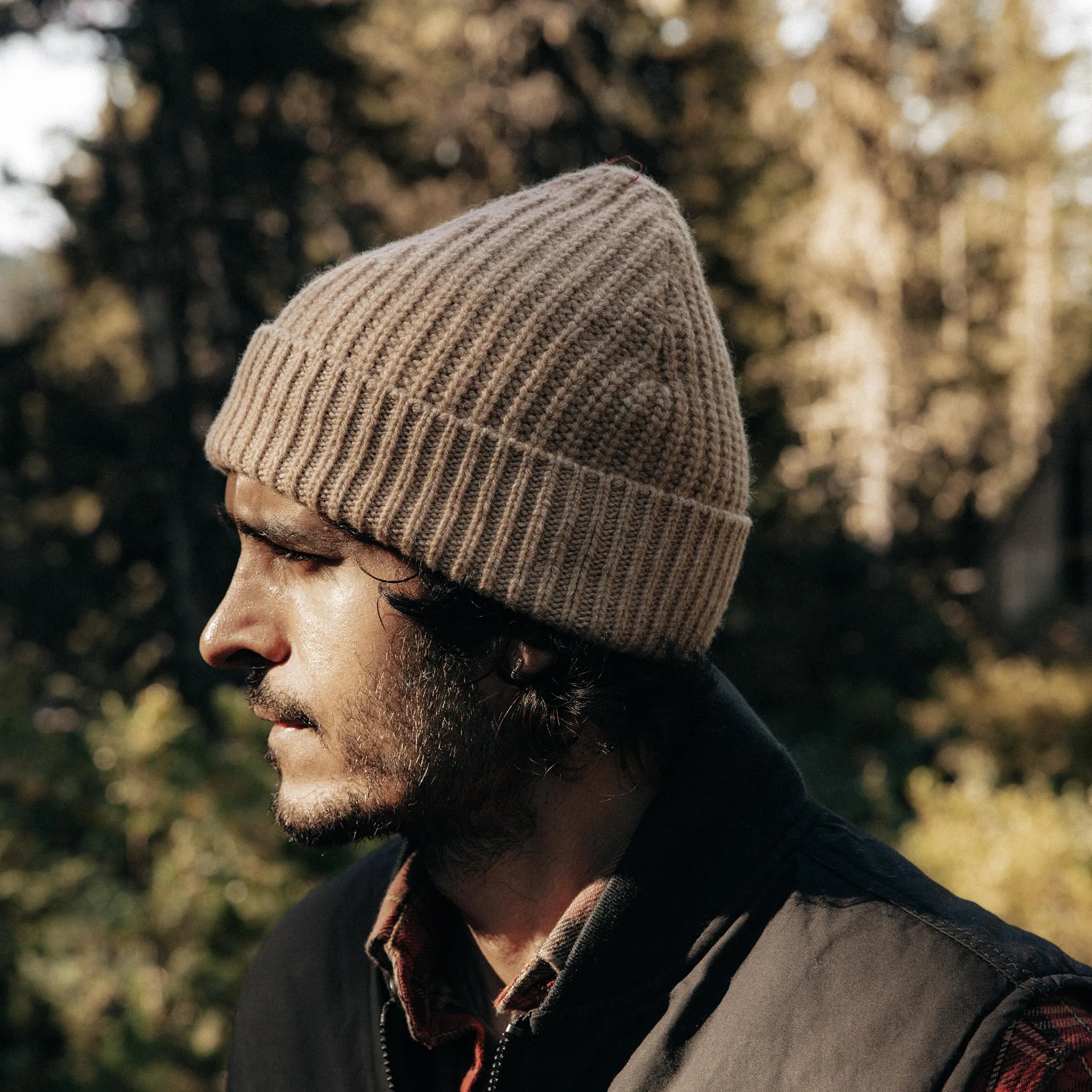 The Fisherman Beanie in Camel