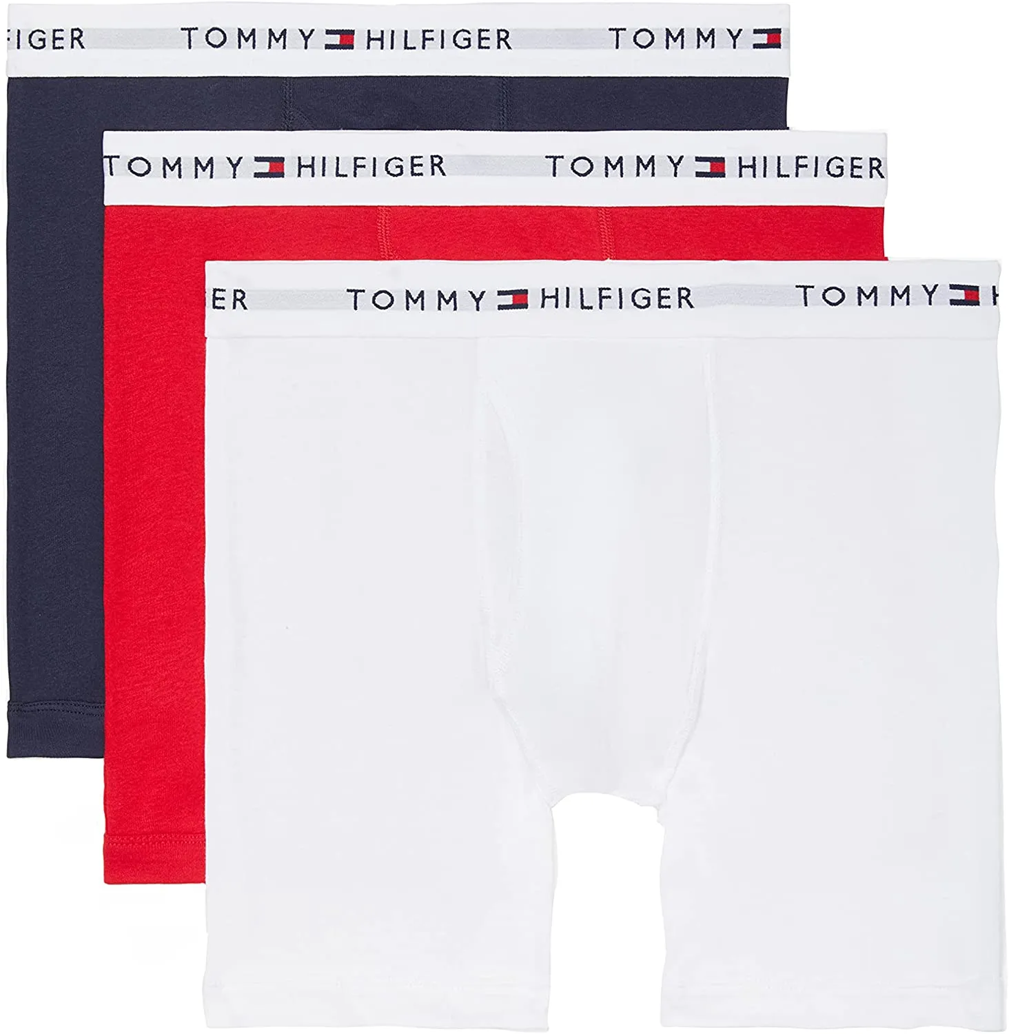 Tommy Hilfiger Men's 3-Pack 100% Cotton Classics Boxer Brief