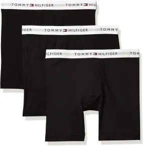 Tommy Hilfiger Men's 3-Pack 100% Cotton Classics Boxer Brief