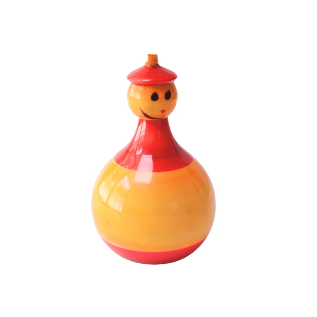 Wooden Roly Poly Magic Dancing Duck Big,Medium & Small for Kids (3 Years ) - Multicolor