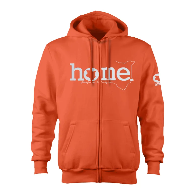 Zip-up Hoodie - Orange (Heavy Fabric)